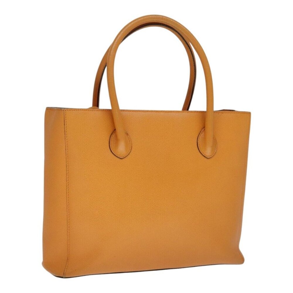 CELINE Tote Bag Leather Orange Auth - Picture 3 of 16